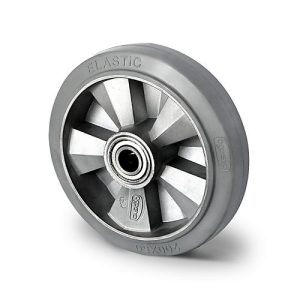 CASCOO Einbaurad BAF2, mit Rad-ø 160 mm x B 50 mm, Aluminium-Felge, Elastik-Lauffläche, grau, Doppelkugellager, bis 400 kg CASCOO Einbaurad BAF2, mit Rad-ø 160 mm x B 50 mm, Aluminium-Felge, Elastik-Lauffläche, grau, Doppelkugellager, bis 400 kg