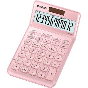 Casio Tischrechner JW-200 SC, 12-stelliges BIG LC-Display, Solar-/Batteriebetrieb, rosa Casio Tischrechner JW-200 SC, 12-stelliges BIG LC-Display, Solar-/Batteriebetrieb, rosa