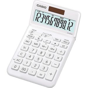 Casio Tischrechner JW-200 SC, 12-stelliges BIG LC-Display, Solar-/Batteriebetrieb, weiß Casio Tischrechner JW-200 SC, 12-stelliges BIG LC-Display, Solar-/Batteriebetrieb, weiß