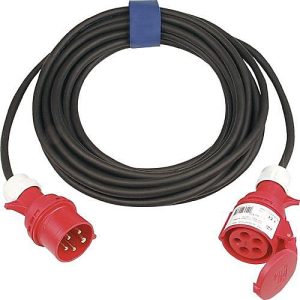 CEE-Verlängerung 16 A 400 V 10m H07RN-F 5×1,5 mm2 schwarz IP44 CEE-Verlängerung 16 A 400 V 10m H07RN-F 5×1,5 mm2 schwarz IP44