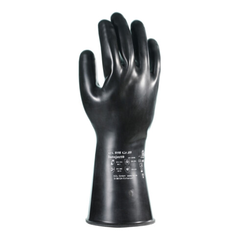 Chemiehandschuh Butoject 898 Gr.10 schwarz EN 388,EN 374 Kat.III