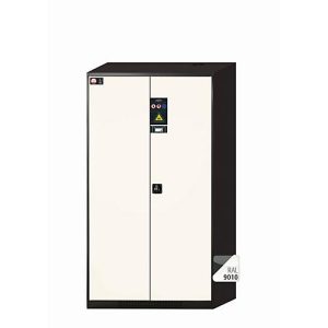 Chemikalienschrank asecos CS-CLASSIC-F, Flügeltüren, Front Reinweiß, B 1055 x T 520 x H 1950 mm Chemikalienschrank asecos CS-CLASSIC-F, Flügeltüren, Front Reinweiß, B 1055 x T 520 x H 1950 mm