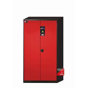 Chemikalienschrank asecos CS-CLASSIC-F, Flügeltüren, Front Verkehrsrot, B 1055 x T 520 x H 1950 mm Chemikalienschrank asecos CS-CLASSIC-F, Flügeltüren, Front Verkehrsrot, B 1055 x T 520 x H 1950 mm