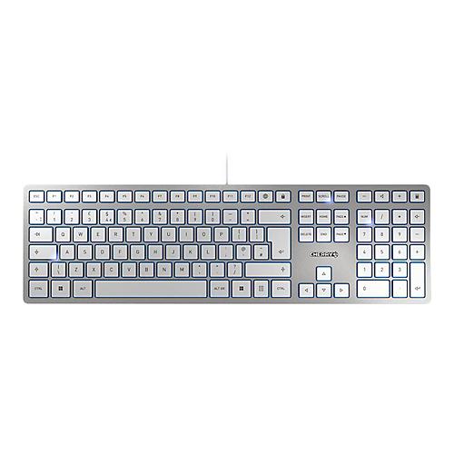 CHERRY KC 6000 SLIM - Tastatur - GB - Silber