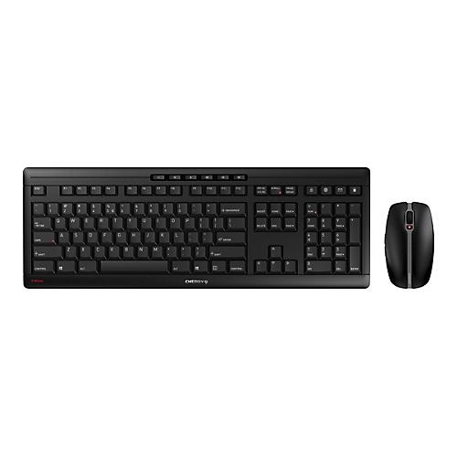 CHERRY STREAM DESKTOP - Tastatur-und-Maus-Set - US mit Euro-Symbol - Schwarz