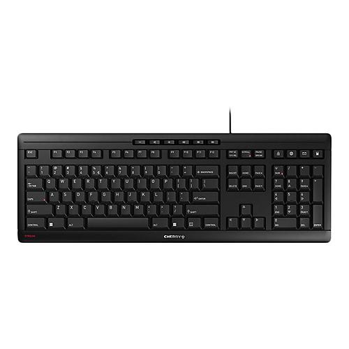 CHERRY STREAM KEYBOARD - Tastatur - QWERTY - US mit Euro-Symbol - Schwarz