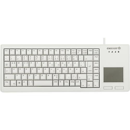 Cherry Tastatur XS Touchpad Keyboard G84-5500, großes Touchpad, 2 Maustasten, hellgrau