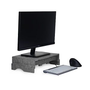 Circular-Line Monitorständer BakkerElkhuizen Q-riser 110, aus 60% recyceltem Material, B 375 x H 75 x T 250 mm, lichtgrau Circular-Line Monitorständer BakkerElkhuizen Q-riser 110, aus 60% recyceltem Material, B 375 x H 75 x T 250 mm, lichtgrau