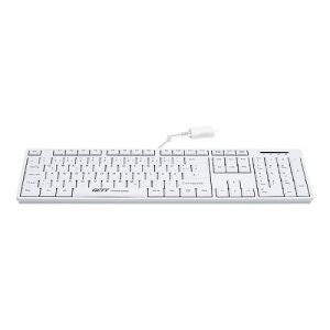 CleanType Easy Basic TKL-105-GCQ-IP68-KGEH-WHITE-USB-CH – Tastatur – waschbar – USB – Schweiz – weiß CleanType Easy Basic TKL-105-GCQ-IP68-KGEH-WHITE-USB-CH – Tastatur – waschbar – USB – Schweiz – weiß
