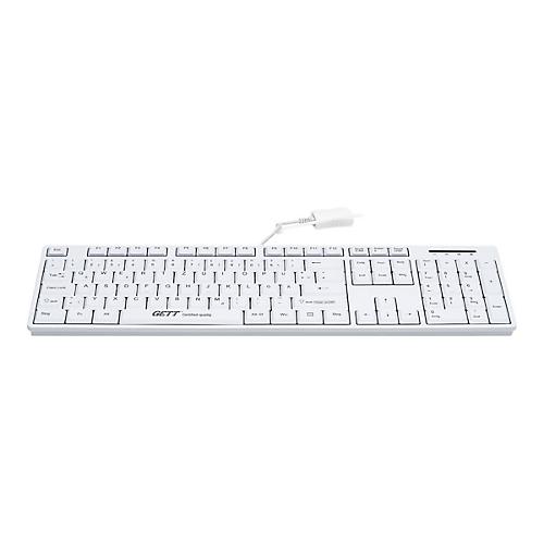 CleanType Easy Basic TKL-105-GCQ-IP68-KGEH-WHITE-USB-CH - Tastatur - waschbar - USB - Schweiz - weiß