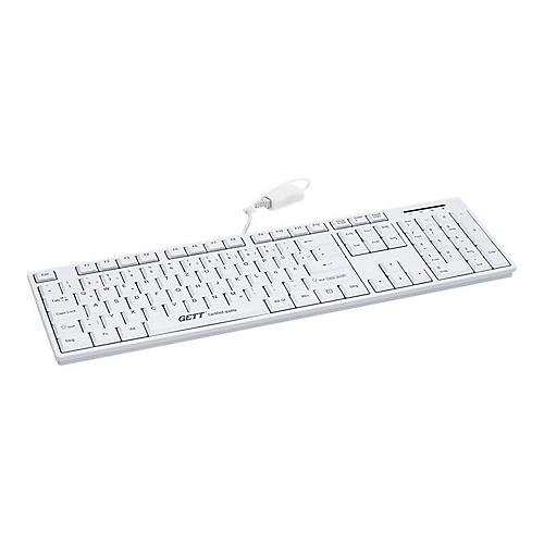 CleanType Easy Basic TKL-105-GCQ-IP68-KGEH-WHITE-USB-DE - Tastatur - USB - Deutsch - weiß