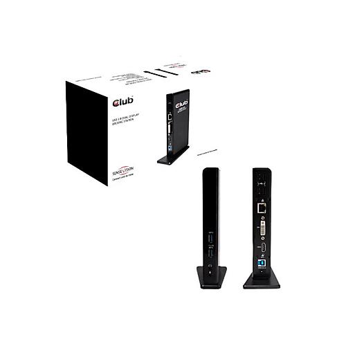 Club3D SenseVision USB 3.0 Dual Display Docking Station - Dockingstation - USB - DVI, HDMI