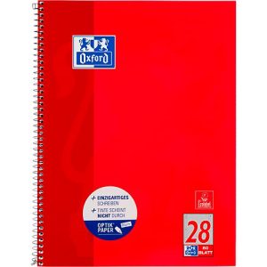 Collegeblock Oxford A4+, 80 Blatt, 90g/m², 4-fach gelocht, Rand rechts & links, kariert, 10 Stück Collegeblock Oxford A4+, 80 Blatt, 90g/m², 4-fach gelocht, Rand rechts & links, kariert, 10 Stück