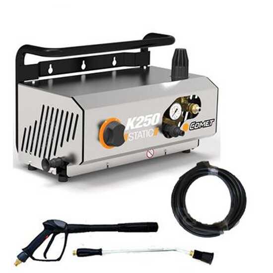 Comet K250 Static 12/130 M elektrischer Kaltwasser Hochdruckreiniger – Wandmontage
