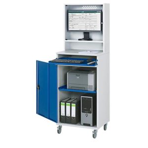 Computer-Schrank Typ 650-M65, B 650 x T 520 x H 1770 mm, fahrbar Computer-Schrank Typ 650-M65, B 650 x T 520 x H 1770 mm, fahrbar