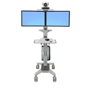 Computerwagen Ergotron Neo-Flex Dual WideView 24-194-055, für 2 Bildschirme, bis 45,4′, bis 20,9 kg, höhenverstellbar, VESA, grau Computerwagen Ergotron Neo-Flex Dual WideView 24-194-055, für 2 Bildschirme, bis 45,4′, bis 20,9 kg, höhenverstellbar, VESA, grau