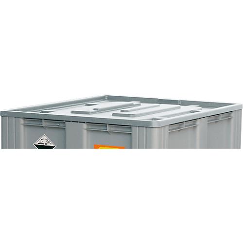Deckel für CEMO Altbatterie-Boxen 610 l, Hart-Polyethylen (PEHD) grau, B 1215 x T 1015 x H 60 mm