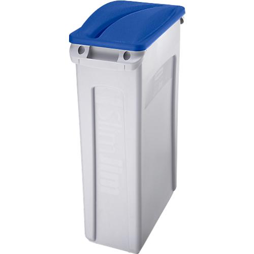 Deckel für Papiereinwurf, für Abfallbehälter Slim Jim®, blau