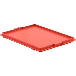 Deckel mit Haken EF-DH 43 für Kasten im EURO-Maß, rot Deckel mit Haken EF-DH 43 für Kasten im EURO-Maß, rot