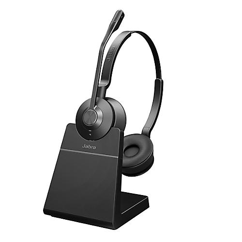 DECT Headset Jabra Engage 55 Stereo, schnurlos, USB-C-Adapter, mit Basisstation, kompatibel zu MS Teams, bis zu 13 Std. Akku