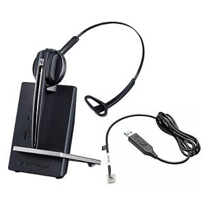 DECT-Headset Sennheiser D 10 Phone, schnurlos/monaural, mit Telefonadapter CEHS-CI02, 55 m Reichweite DECT-Headset Sennheiser D 10 Phone, schnurlos/monaural, mit Telefonadapter CEHS-CI02, 55 m Reichweite