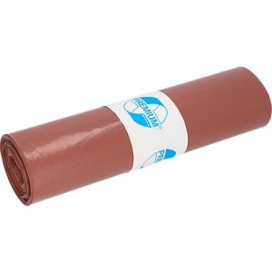 Deiss PREMIUM® Abfallsäcke, 120 Liter, Recycling-LDPE, robust und vielseitig, B 700 x H 1100 mm, braun, 250 Stück Deiss PREMIUM® Abfallsäcke, 120 Liter, Recycling-LDPE, robust und vielseitig, B 700 x H 1100 mm, braun, 250 Stück