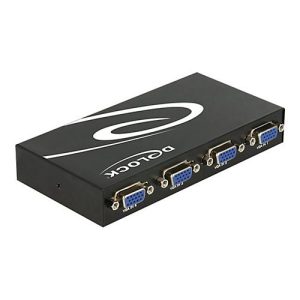 Delock Switch VGA 4 port manual bidirectional – Bildschirm-Switch – 4 Anschlüsse Delock Switch VGA 4 port manual bidirectional – Bildschirm-Switch – 4 Anschlüsse