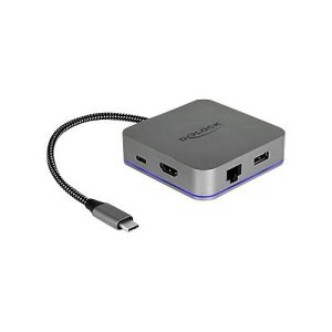 Delock USB Type-C Docking Station for Mobile Devices – Dockingstation – USB-C – HDMI – GigE Delock USB Type-C Docking Station for Mobile Devices – Dockingstation – USB-C – HDMI – GigE