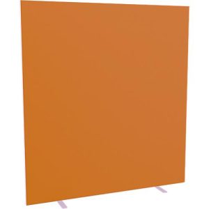 Design-Trennwand Paperflow, Stoffbespannung orange, schwer entflammbar gemäß DIN 4102 (B1), desinfektionsmittelbeständig, B 1600 x T 390 x H 1740 mm Design-Trennwand Paperflow, Stoffbespannung orange, schwer entflammbar gemäß DIN 4102 (B1), desinfektionsmittelbeständig, B 1600 x T 390 x H 1740 mm