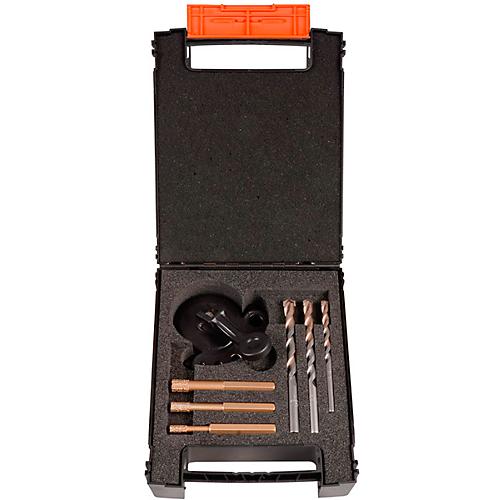 Diamantbohrer-Set Projahn 3-in-1, 7-teilig, Bohrer mit Ø 6/8/10 mm, Anbohrhilfe, f. Maschinen mit 3-Backen-Bohrfutter