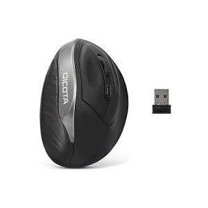 DICOTA Relax – Maus – ergonomisch – Für Rechtshänder – 5 Tasten – kabellos