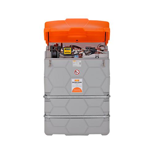 Dieseltank CUBE, Komplettanlage, versch. Größen, 2500 l, Elektropumpe 230V, Autom.-Zapfpistole