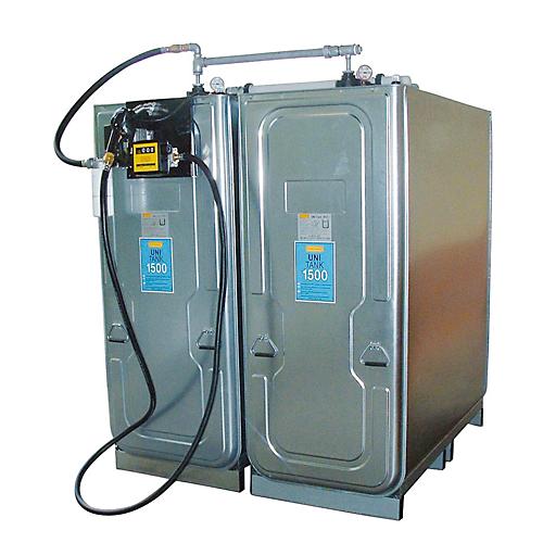 Dieseltankanlage CEMO mit UNI-Tank 1500 l Volumen, 2 Tank, 3000 l Volumen