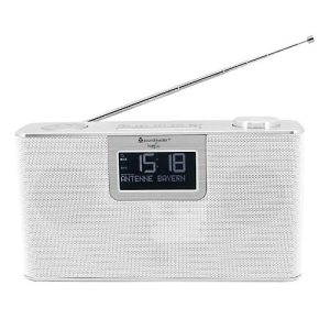 Digitalradio Soundmaster DAB700WE, DAB+/UKW, mit MP3, USB/Micro SD/Bluetooth, 20 Festsenderspeicher, B 240 x T 80 x H 140 mm, weiß