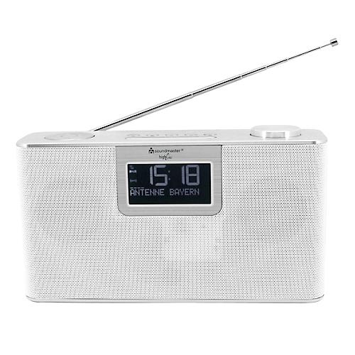 Digitalradio Soundmaster DAB700WE, DAB+/UKW, mit MP3, USB/Micro SD/Bluetooth, 20 Festsenderspeicher, B 240 x T 80 x H 140 mm, weiß