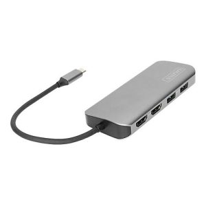 DIGITUS DA-70884 USB-C Universal Docking Station – Dockingstation – USB-C – HDMI – 1GbE