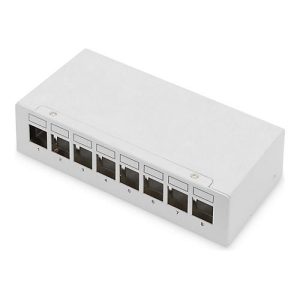 DIGITUS – Patch Panel – modular – geeignet für Wandmontage, Tisch – abgeschirmt – RJ-45 X 8 DIGITUS – Patch Panel – modular – geeignet für Wandmontage, Tisch – abgeschirmt – RJ-45 X 8