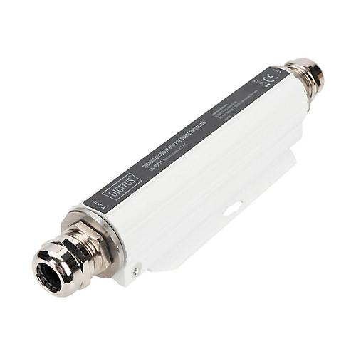 DIGITUS - PoE-Überspannungsschutz (Wandmontage) - Gigabit, Outdoor, 60 W - Ausgangsanschlüsse: 1