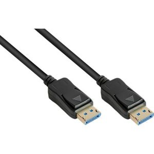 DisplayPort 2.0 Kabel Good Connections, bis 8K, bis 54 Gbit/s, Kupferleitungen, Verriegelungsschutz, Länge 2 m, schwarz DisplayPort 2.0 Kabel Good Connections, bis 8K, bis 54 Gbit/s, Kupferleitungen, Verriegelungsschutz, Länge 2 m, schwarz