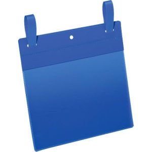 Dokumententaschen mit Lasche, B 210 x H 148 mm (A5 quer), 50 Stück, blau Dokumententaschen mit Lasche, B 210 x H 148 mm (A5 quer), 50 Stück, blau