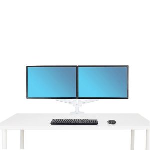 Doppel-Monitorarm ERGOTRON LX, f. zwei Bildschirme nebeneinander, bis 27′, 360°-Rotation, Tischhalterung, weiß Doppel-Monitorarm ERGOTRON LX, f. zwei Bildschirme nebeneinander, bis 27′, 360°-Rotation, Tischhalterung, weiß