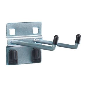 Doppelhaken mit breiter Grundplatte, Ø 6 x T 100 mm, 5 Stück Doppelhaken mit breiter Grundplatte, Ø 6 x T 100 mm, 5 Stück