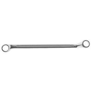 Doppelringschlüssel, 18 x 19 mm, tief gekröpft, Zwölfkant, CV-Stahl, L 285 mm Doppelringschlüssel, 18 x 19 mm, tief gekröpft, Zwölfkant, CV-Stahl, L 285 mm