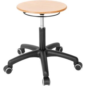 Drehhocker ASSISTENT, mit Rollen, Sitz Buche Drehhocker ASSISTENT, mit Rollen, Sitz Buche