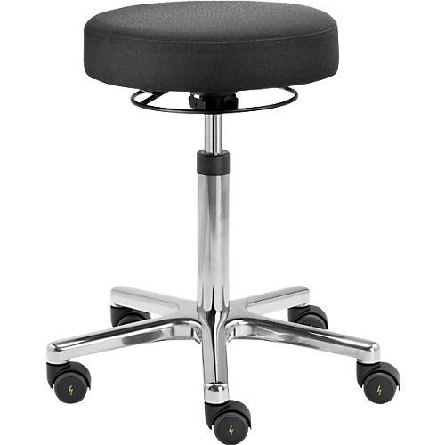 Drehhocker TEC basic IS 1999_ESD, ESD-leitfähig, höhenverstellbar, ergonom. Polster-Sitz, schwarz