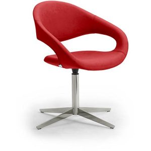 Drehsessel SAMBA, belastbar bis 200 kg, Sessel, rot Drehsessel SAMBA, belastbar bis 200 kg, Sessel, rot