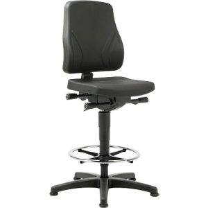 Drehstuhl All-In-One 9631, Aufstiegshilfe und Gleitern, Kunstleder, Skai schwarz Drehstuhl All-In-One 9631, Aufstiegshilfe und Gleitern, Kunstleder, Skai schwarz