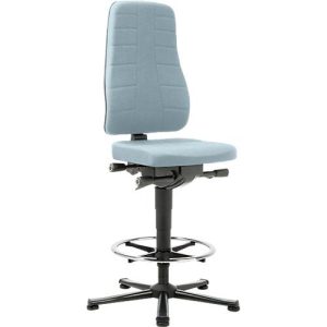 Drehstuhl All-in-One 9641, mit Gleiter und Aufstiegshilfe, Stoffpolster, Duotec grau Drehstuhl All-in-One 9641, mit Gleiter und Aufstiegshilfe, Stoffpolster, Duotec grau