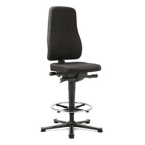 Drehstuhl All-in-One 9641, mit Gleiter und Aufstiegshilfe, Stoffpolster, schwarz Drehstuhl All-in-One 9641, mit Gleiter und Aufstiegshilfe, Stoffpolster, schwarz