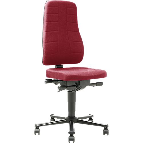 Drehstuhl All-in-One 9643, Stoffpolster, Duotec, rot